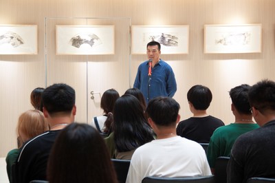 筆墨流芳，藝韻傳情——張子健作品展在圖書館隆重開幕暨文化交流活動紀實